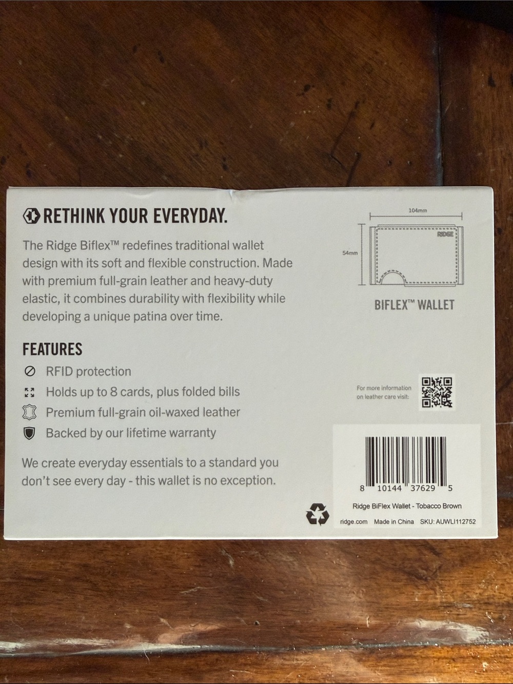 Ridge wallet-NEW - Picture 2 of 6